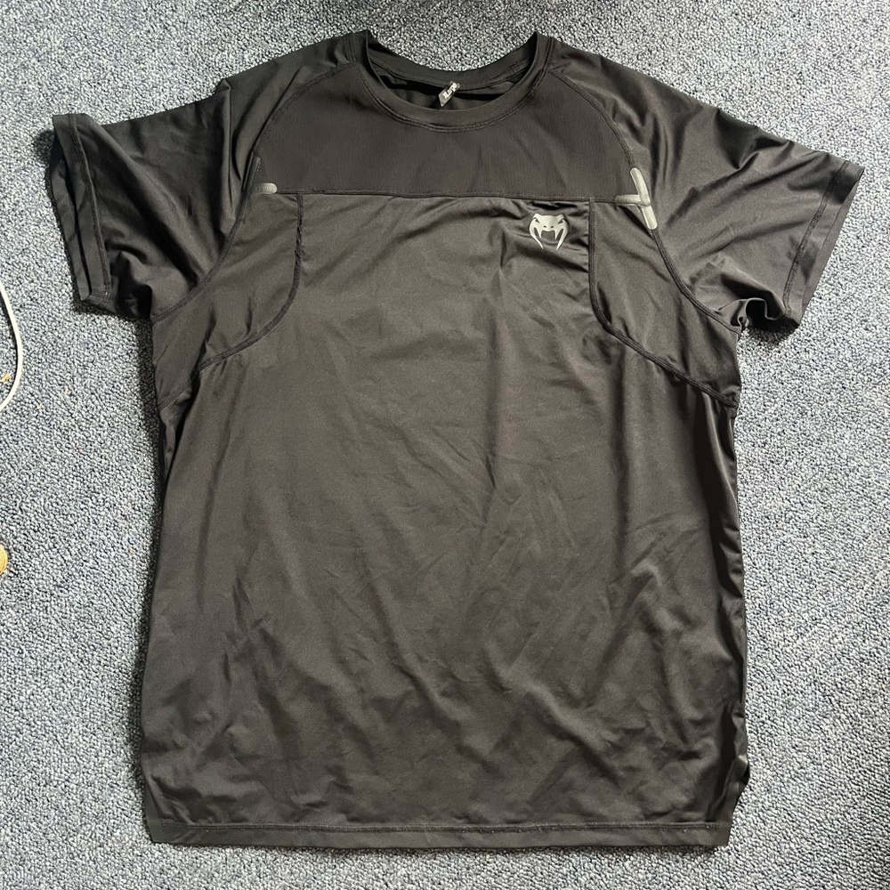 Venum Men's G-fit Air Dry Tech T-Shirt-Black